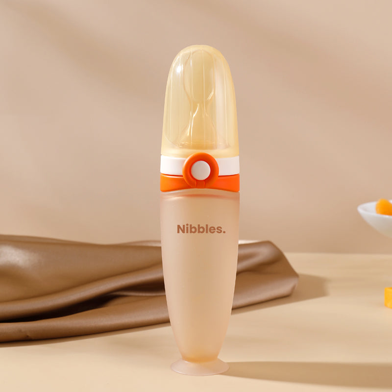 Nibbles Gift Set New Born Baby - (Bottle + Spoon Feeder + Teether + Cleaning Kit + Nipple)