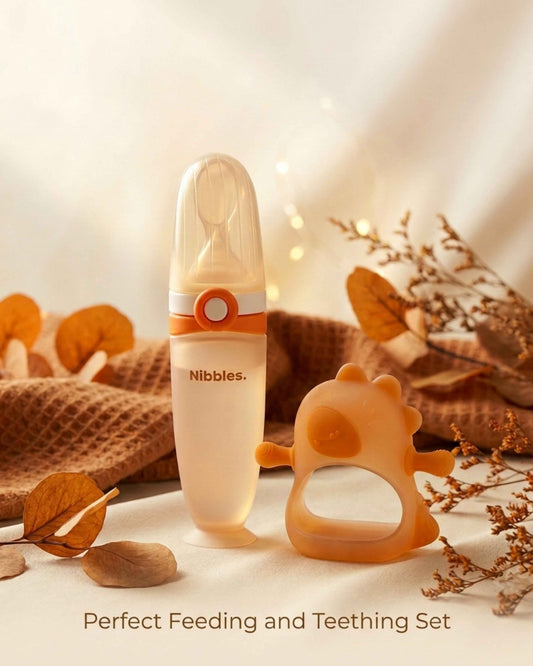 Nibbles Baby Feeding & Teething Comfort Combo