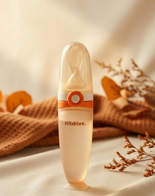 Nibbles 4-in-1 Silicone Feeding Set for Effortless Mealtime Solutions - Nibbles