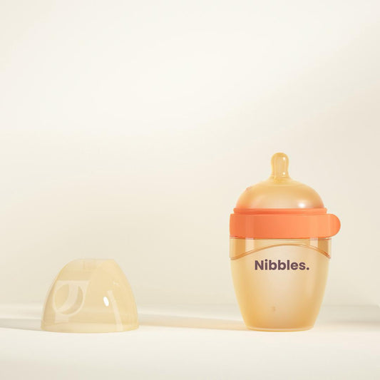 Nibbles Gift Set New Born Baby - (Bottle + Spoon Feeder + Teether + Cleaning Kit)
