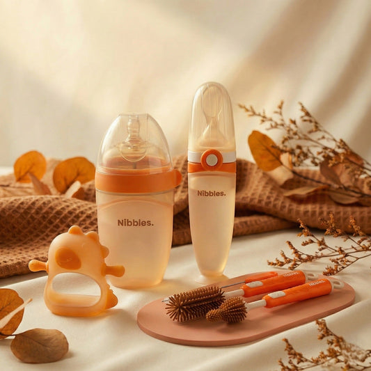 360° Silicone Baby Bottle Brush Kit for Effortless Cleaning