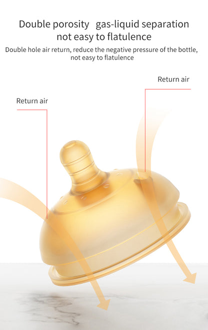 Silicone Anti-Colic Baby Feeding Bottle – 210 ml (Bestseller)