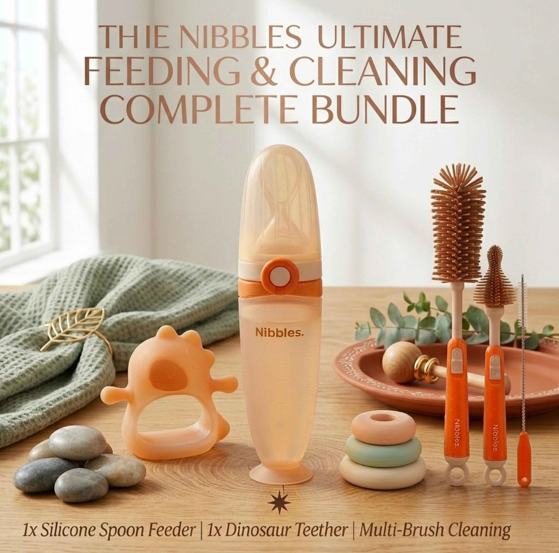 Nibbles Baby Feeding Kit - Complete Baby Feeding & Care Essentials
