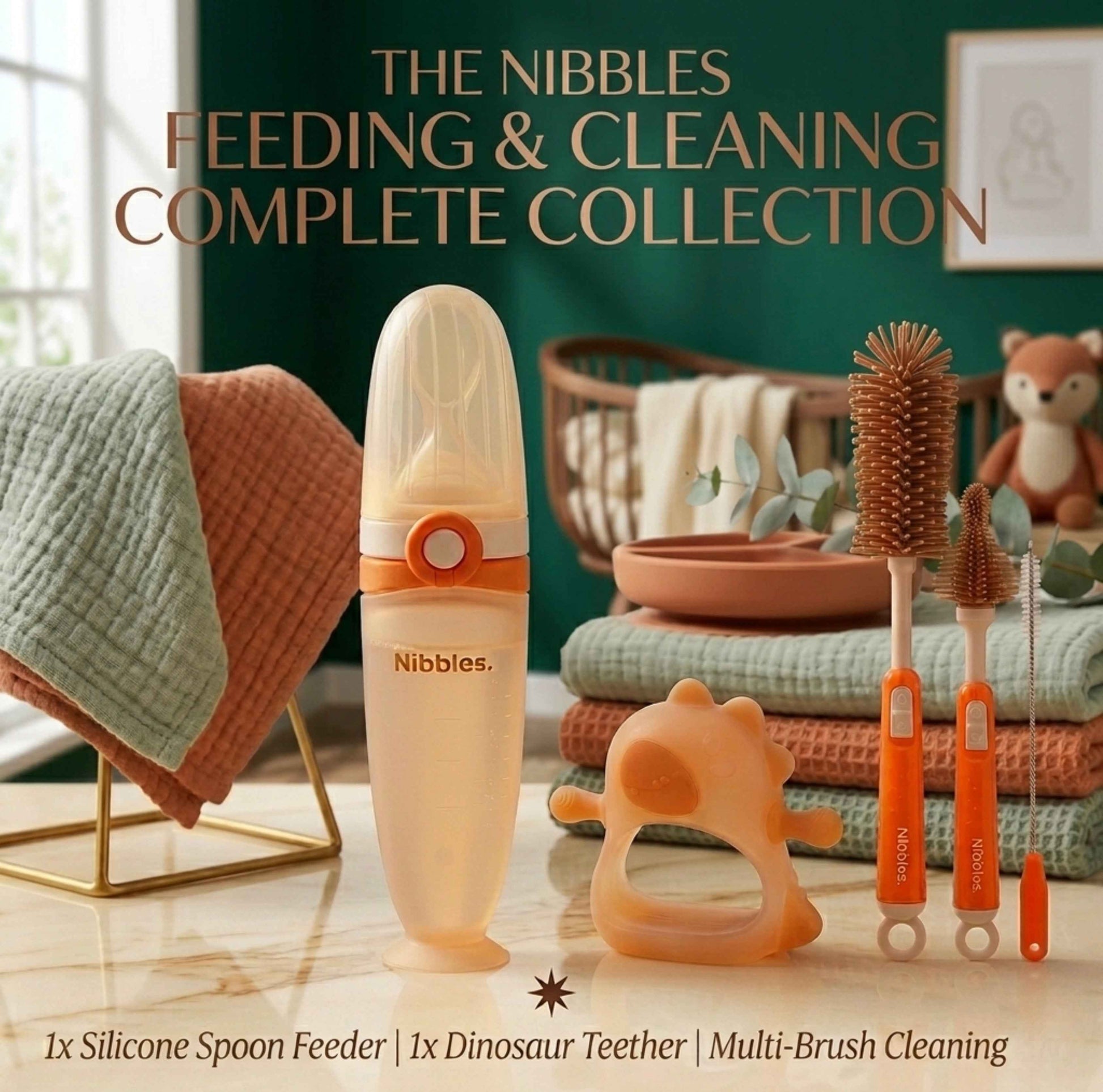 Nibbles Baby Feeding Kit - Complete Baby Feeding & Care Essentials