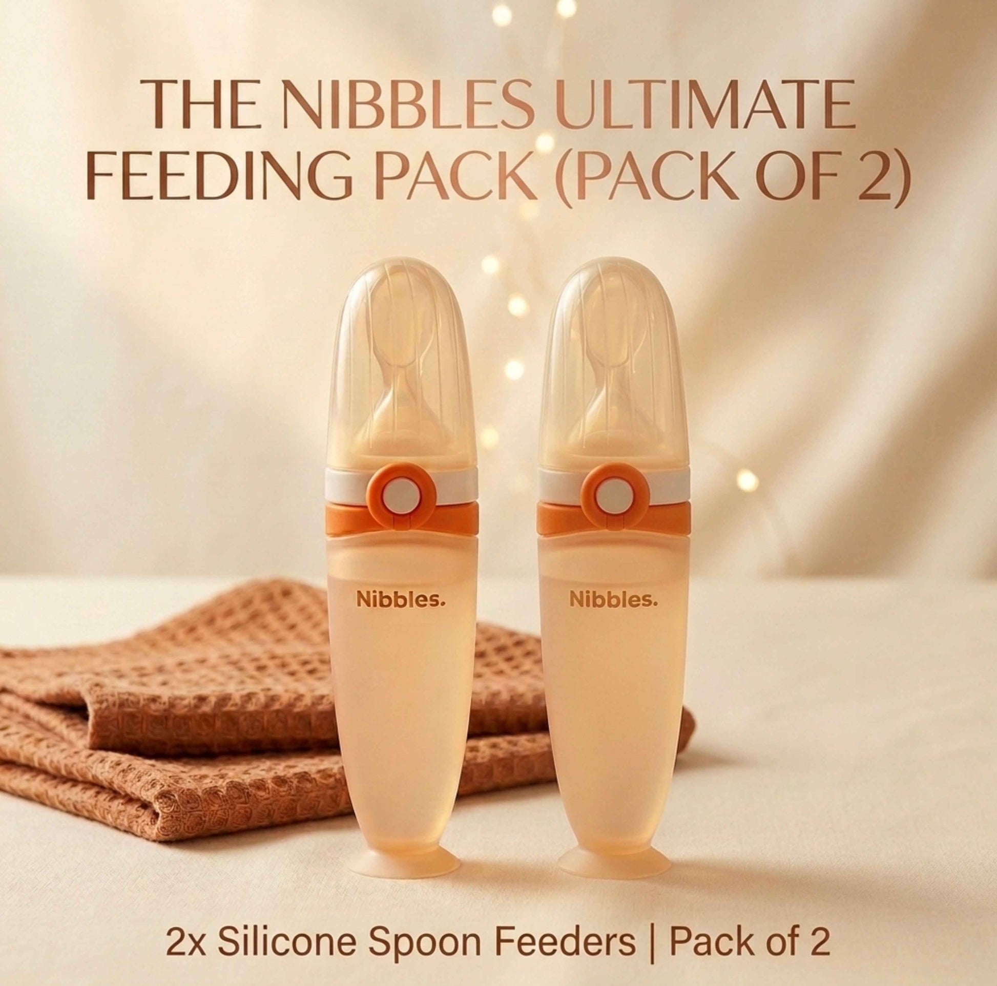 Nibbles Double Baby Spoon Feeder Value Pack
