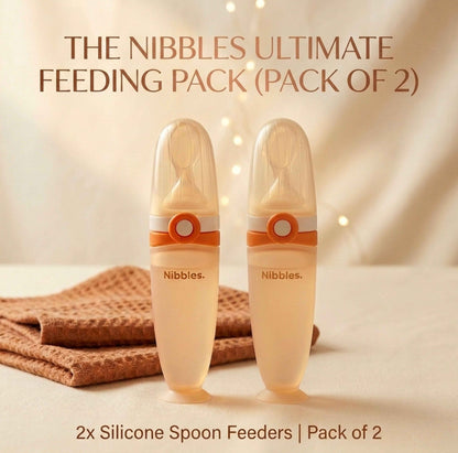 Nibbles Double Baby Spoon Feeder Value Pack