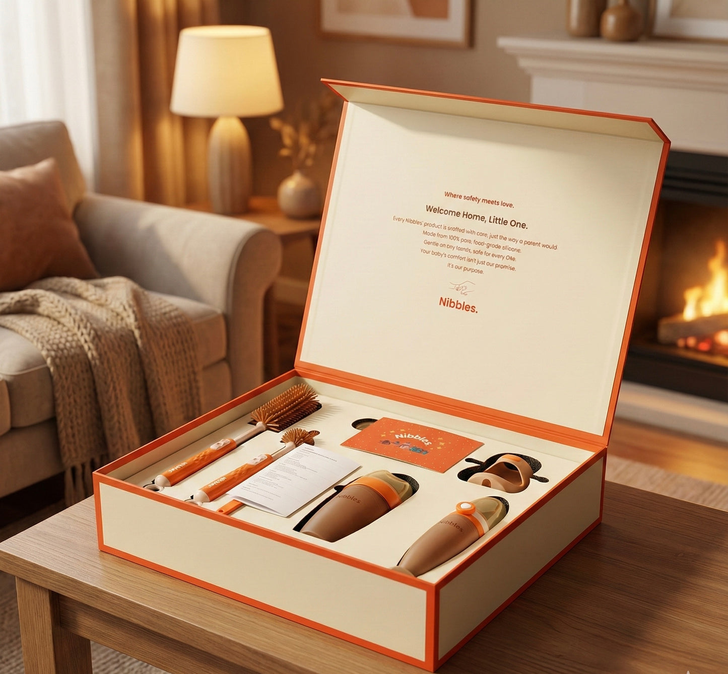 Nibbles 4-in-1 Silicone Feeding Set for Effortless Mealtime Solutions - Nibbles