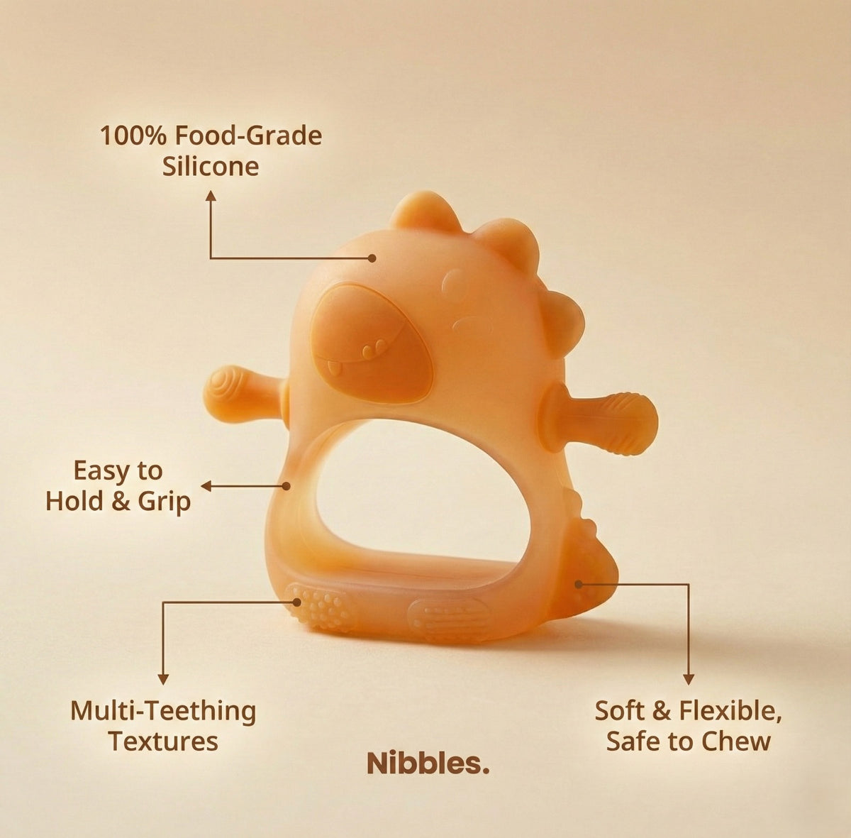 Nibbles 4-in-1 Silicone Feeding Set for Effortless Mealtime Solutions - Nibbles