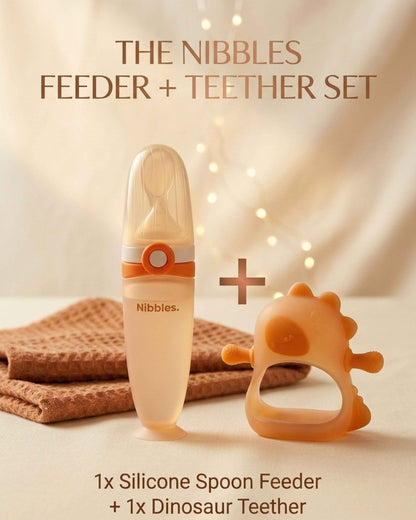 Nibbles Baby Feeding & Teething Comfort Combo