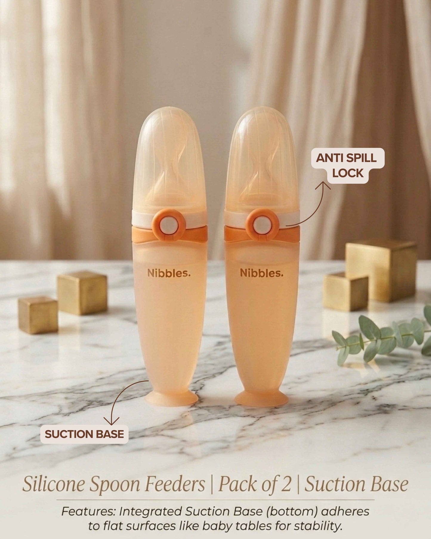 Nibbles Double Baby Spoon Feeder Value Pack